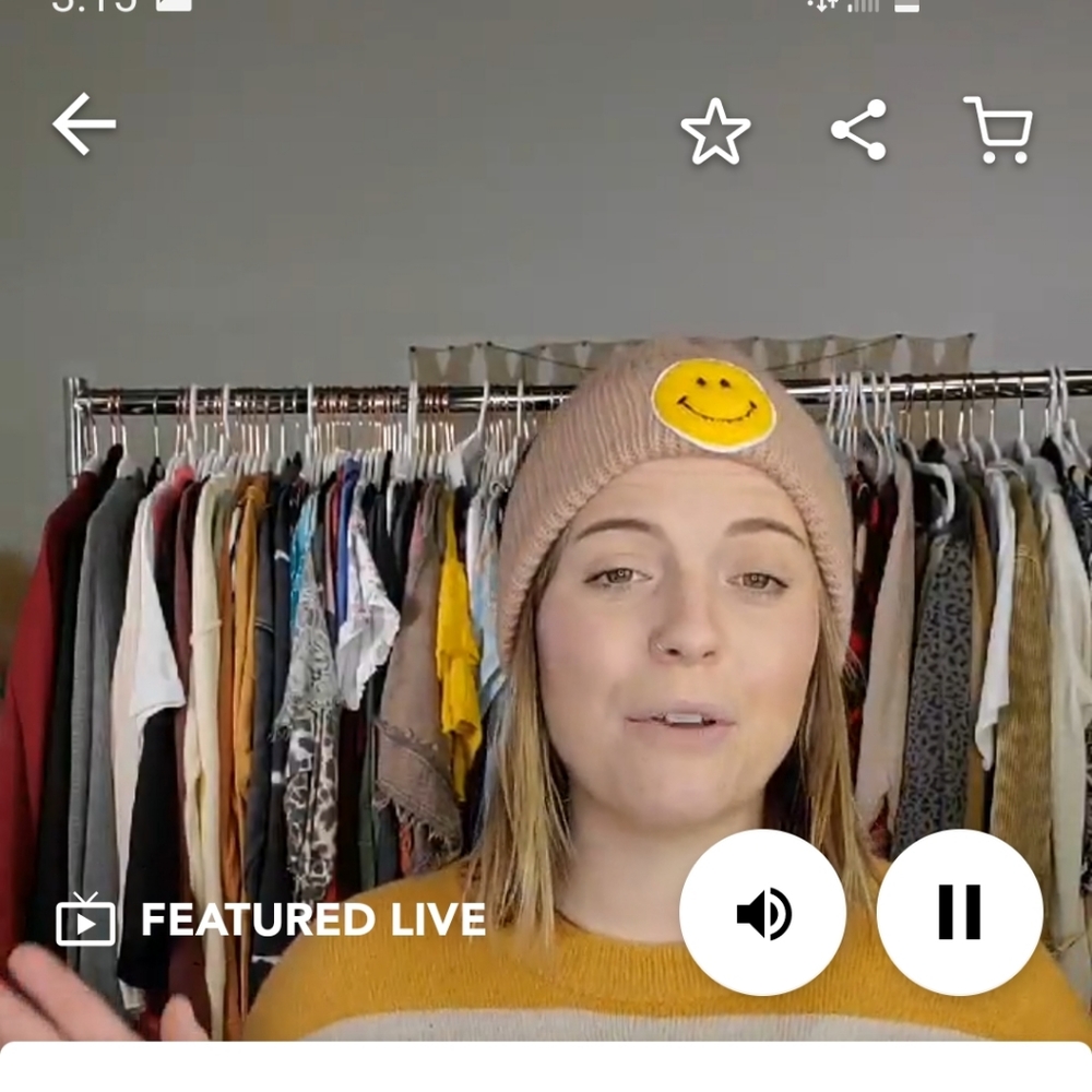 Smiley Face Ribbed Beanie - Picture 4 of 5